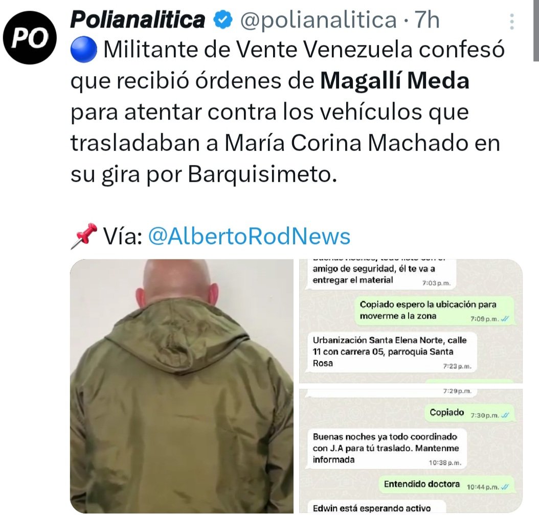 Cómo ensucian nuestra .<a href="/teleSURtv/">teleSUR TV</a>
Qué nivel de chisme tan bajo y barato del aquelarre paraco
¿Qué prueba forense y periodística de autenticidad del "chat" muestra quien SIN NOMBRE NI FOTO arrastra a .<a href="/teleSURtv/">teleSUR TV</a> a este abismo?
Y de .<a href="/polianalitica/">𝙋𝙤𝙡𝙞𝙖𝙣𝙖𝙡𝙞𝙩𝙞𝙘𝙖</a> y similares: nada ético se espera