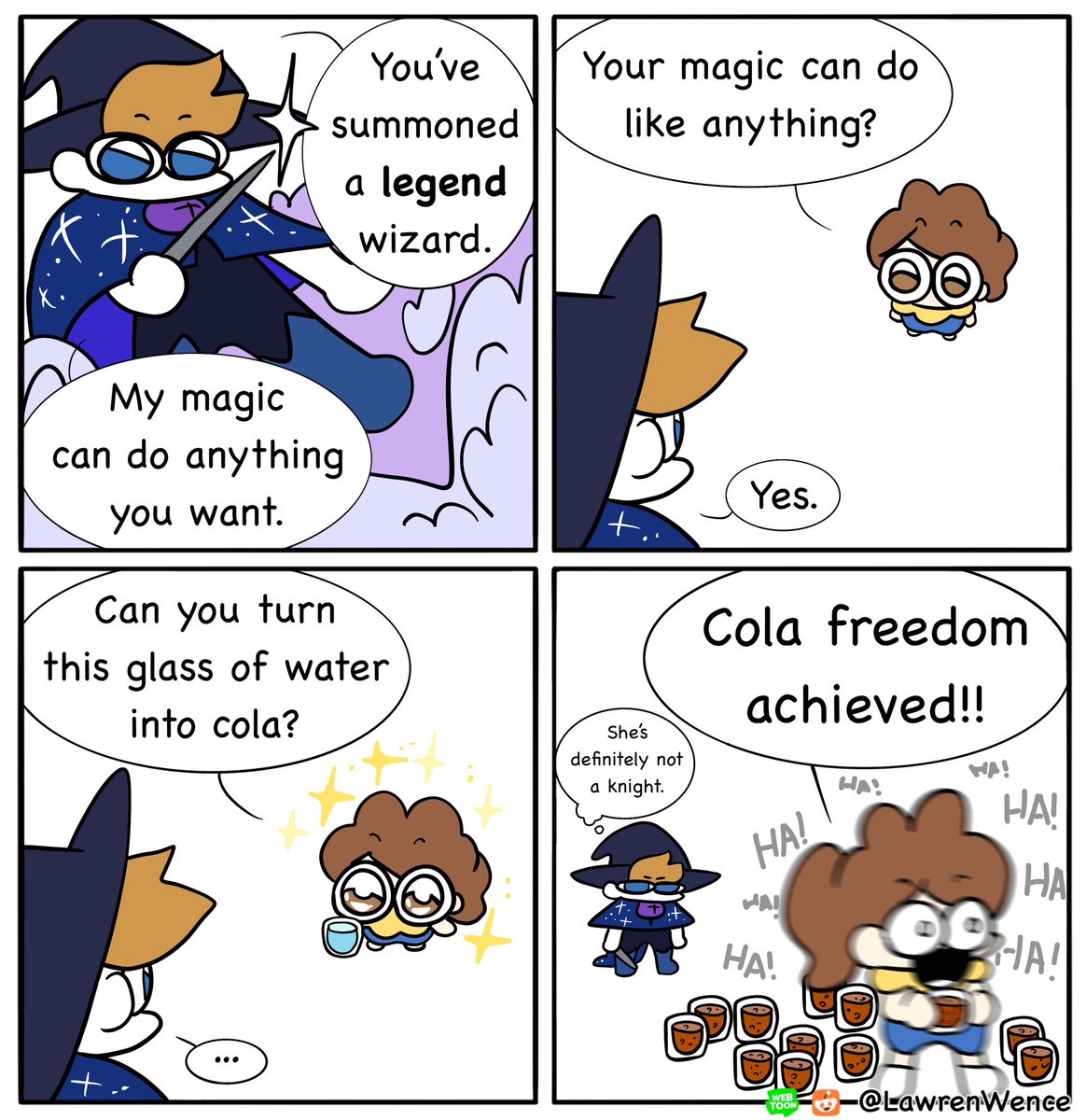 Me want to have cola freedom: