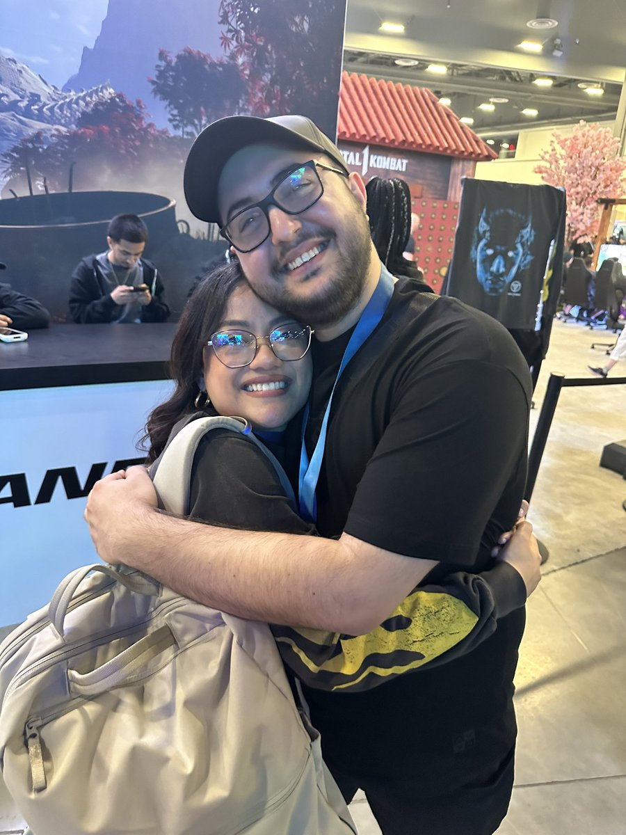 NotVeraGood's tweet photo. Y’all have no idea the love I have for these guys. Since MK11 days, they've treated me with so much love and respect and it’s so great to meet you both! LEGENDS. 

@MKAzerbaijan @MKJavierMK https://t.co/ko5zIDPawv