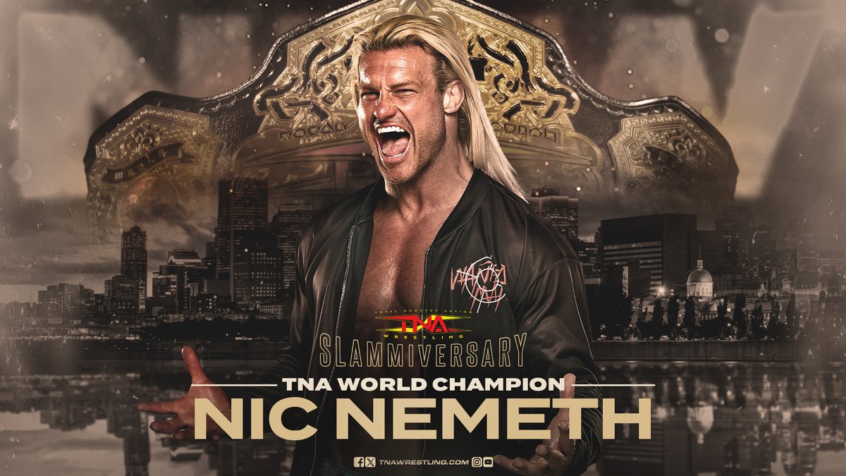 #ANDNEW TNA World Champion 

<a href="/NicTNemeth/">Nic Nemeth</a> 

WATCH #TNASlammiversary NOW on TNA+: watch.tnawrestling.com/live/265940