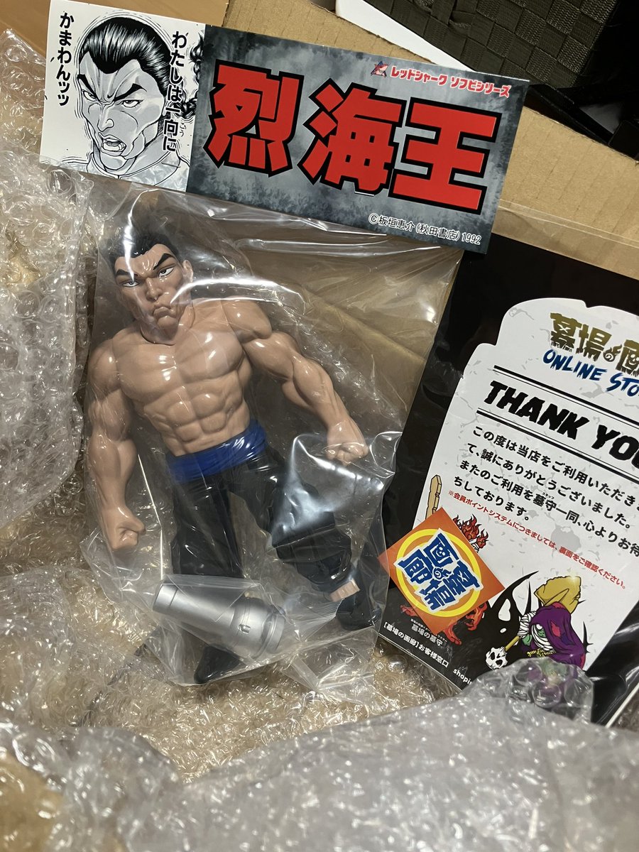 gyodonmtg's tweet photo. 念願の烈海王のソフビ届いた｡ﾟ( ﾟஇωஇﾟ)ﾟ｡ https://t.co/loJcyqOW3a
