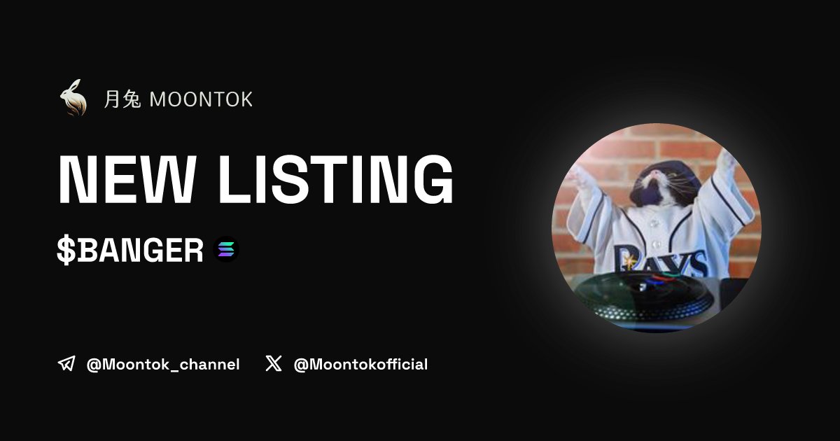 MoontokListing's tweet photo. ⚡ 月兔雷霆 - Moontok Xpress

Another Banger ($BANGER)
https://t.co/Is9yes1w0X

BAignXLWFBTNTYP3yFK69mPjdLciCB5R1WQnTM98pump

LIQ: $35,867 | MC: $110,070

#altcoin #memecoins @BangerOnSOL @moontokofficial https://t.co/RdMWSNupjK