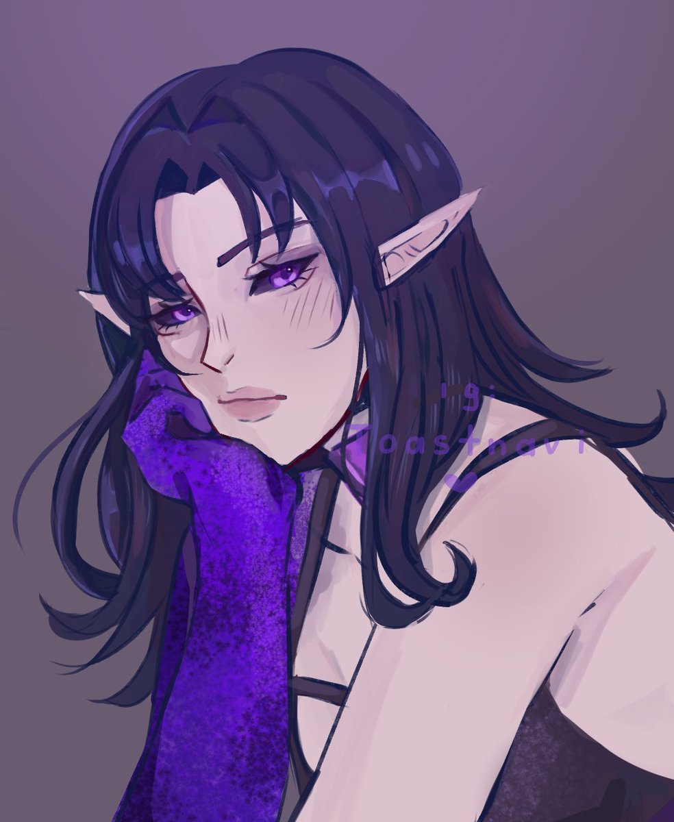 ToastOfNavi's tweet photo. just finished one of the ocs of @andy_pieman I think I did it pretty quickly, I like drawing doodles. And the desing, well, It's beautiful, love the details of the arm, but I didn't know how to paint it correctly Dx sorry. I loved drawing her <3💜💜 https://t.co/pC6Xh5lscV
