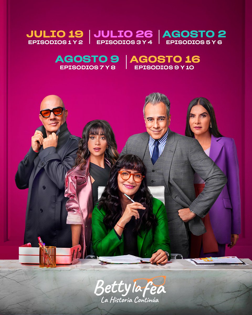 PrimeVideoLat's tweet photo. ¡Picarones, es oficial! #BettyLaFea La Historia Continúa YA ESTÁ DISPONIBLE 💙

Guarden este calendario para que recuerden que todos los viernes llegan episodios nuevos 🤓 https://t.co/ip3eRwOIwe