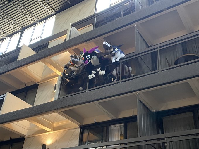 how did someone manage to bring that many plushies at Fur-eh?? :O https://t.co/1e3RPYkrdJ