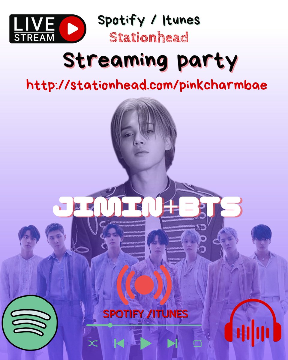 PinkCharmBTS1's tweet photo. Nos quedamos en streaming nocturno... cuando no esté al aire pasen por favor a la estacipon BTS Kore Radio a completar su tiempo de streaming diario. 

Iniciamos...nos quedamos toda la noche, disfrutenlo...

https://t.co/q0m0uKT9bA
AL AIRE  AHORA 

#Jimin #muse #bts https://t.co/AYwdXiKAI4