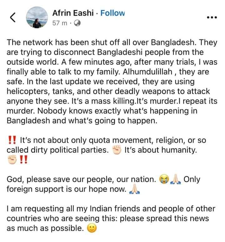 nextleveltwts's tweet photo. See!
#StarLinkforBangladesh #Bangladesh #dhal #StudentsUnderAttack https://t.co/G6t8dkHpTX