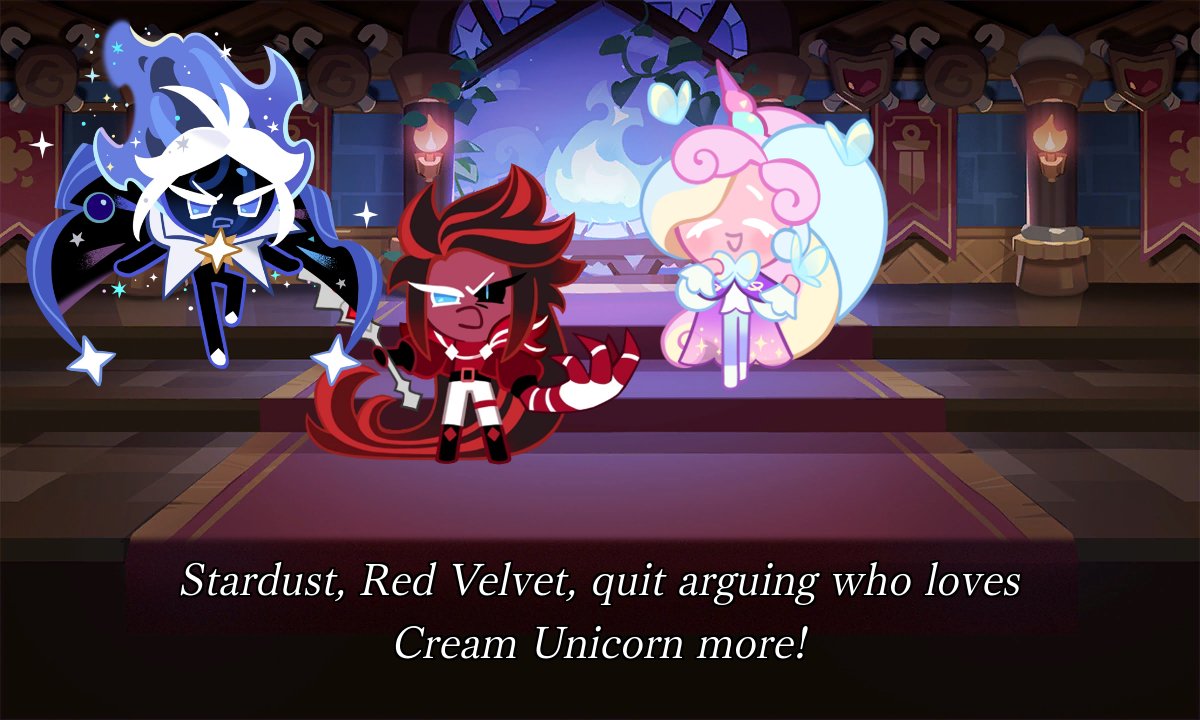 SBakes645's tweet photo. StarUni or CreamVelvet anyone? #cookierunkingdom #cookierun #StarUni #CreamVelvet #fairlyoddparents #rarepairs #Creamunicorn #Redvelvetcookie #stardustcookie #devsis @RJigglypuff76 https://t.co/ftGebhgNEz