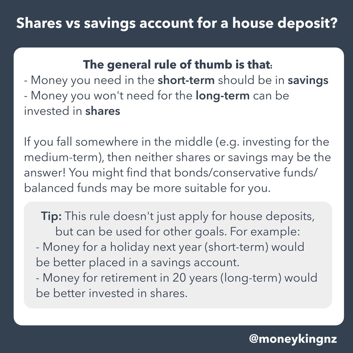 Is it better to save for a house deposit using shares, or a savings account/term deposit?