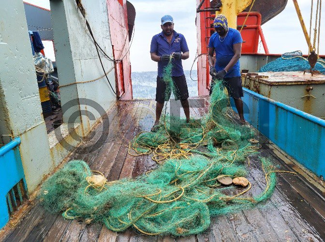 FisherySurveyOI's tweet photo. (1/4) #FSI, #Visakhapatnam BO: The abandoned lost or discarded fishing gear (#ALDFG) commonly known as ghost fishing gear adversely affect marine environment. During the month of July 2024, the survey vessel MFV #MatsyaDarshini of Fishery Survey of India (FSI), Visakhapatnam.. https://t.co/jX5ACSlaSN