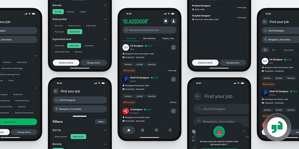 Improving Search Experience on Glassdoor Job Search App —UX/UI Case Study uxuivignesh ift.tt/yQsF7bq