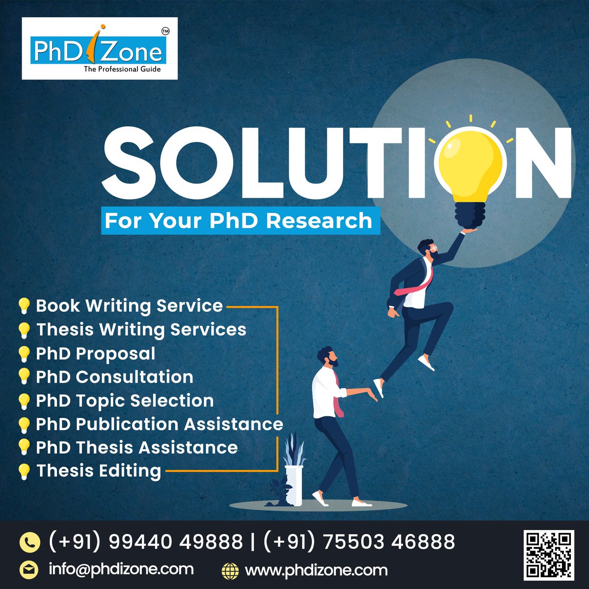PHDIZONE1's tweet photo. 💡 Solution for Your PhD Research! 💡
#PhDiZone #PhDResearch #PhDServices #AcademicSupport #ThesisWriting #BookWritingService #PhDProposal #PhDConsultation #TopicSelection #PublicationAssistance #ThesisAssistance #ThesisEditing #ResearchSupport #PhDHelp #StudySmart #PhDSupport https://t.co/nDasKfA7yo