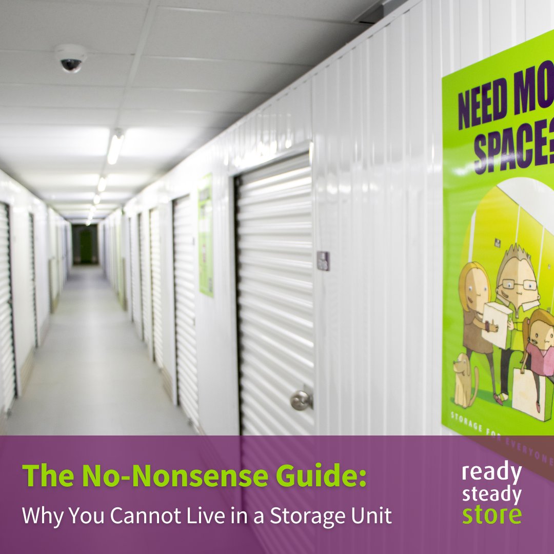 Just in case you've ever wondered... No, you can't live in a storage unit! 

Legally speaking, it violates various housing laws, as storage facilities are not designed or zoned for residential use.

To find out more, read our blog on the subject here: bit.ly/4eGxMor