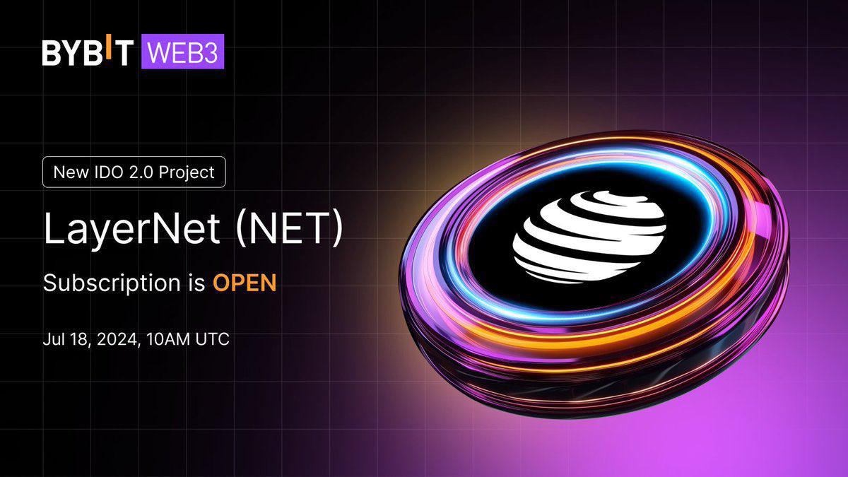BinanceCMO's tweet photo. Join Layernet's IDO 2.0 and Elevate Your Investment Strategy! 🚀
FIRST IDO 2.0 Project is LIVE🔥
@layernet_ai ( $NET)
Subscribe starting Jul 18, 10AM UTC until Jul 25, 2024, 10AM UTC💥🔥
Redemption window: Jul 25, 10:15AM UTC - Jul 26, 10:00AM UTC⚡️💥 https://t.co/Kp0gc6o1Cj