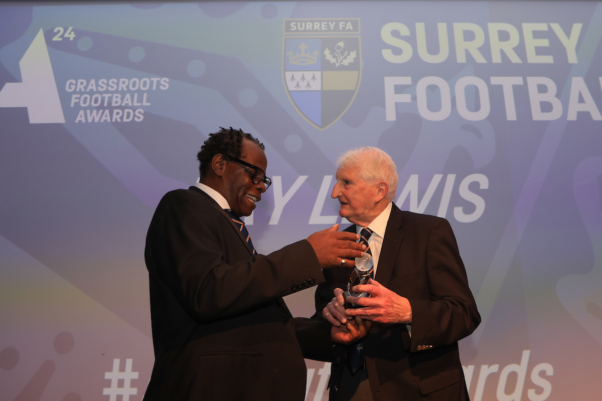 surreyfa's tweet photo. It was so good to recognise and honour a true legend of the game and huge supporter of grassroots football in Surrey at the recent Grassroots Awards held at Thorpe Park.

Read more

https://t.co/9wqn8Uj3wP

#SurreyFootball #RayLewis #Awards #ThorpePark https://t.co/bzOByZ1GCm