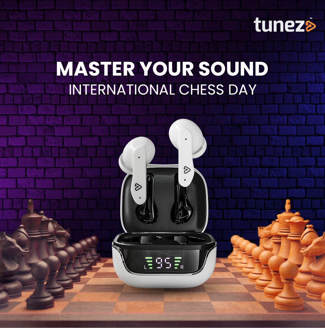 tunez_go's tweet image. ♟️ Master Your Sound with Tunez Elements E03 True Wireless Earbuds! Elevate your audio game to a whole new level. 🎧 #InternationalChessDay

#MasterYourSound #TunezElements #TrueWireless #Gotunez