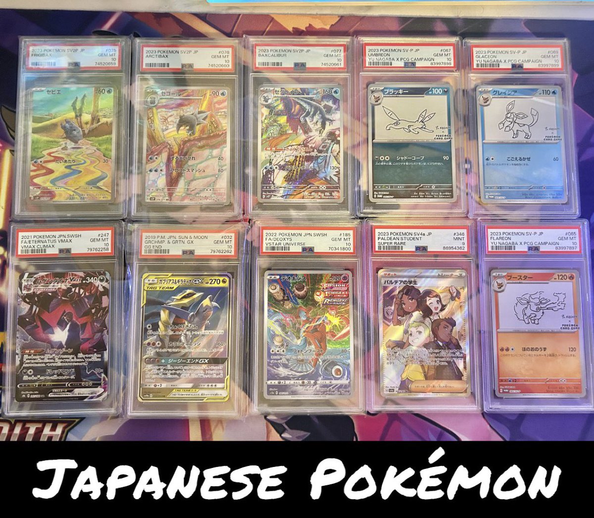 sbpennyo's tweet photo. MIXED TCG GRADED CARD SALE 🔥:
-Pokémon (ENG/JPN)
-One Piece (ENG/JPN)
-Weiss/Dragon Ball Super

Send offers ♥️ https://t.co/0ZQDga3xGl