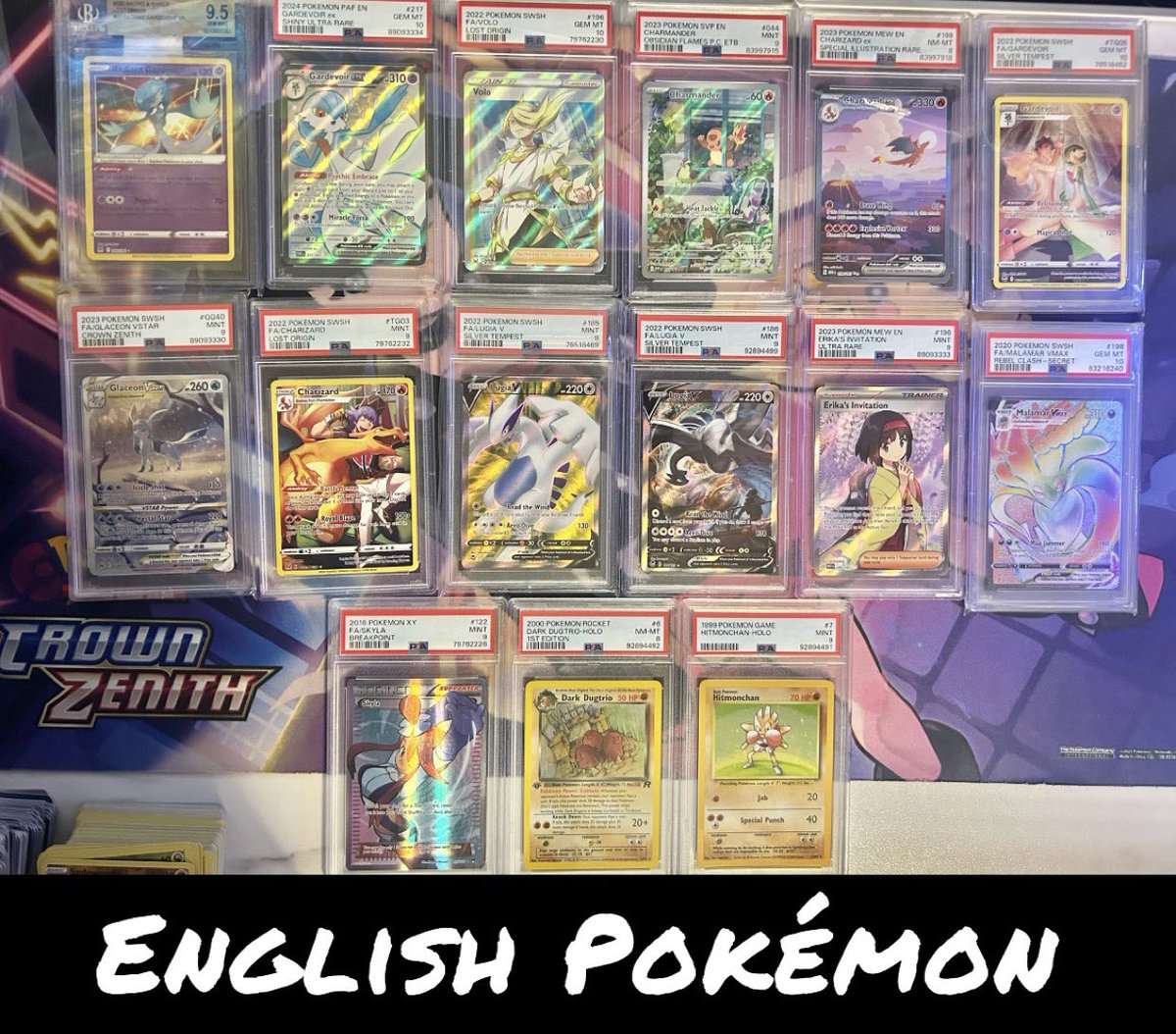 sbpennyo's tweet photo. MIXED TCG GRADED CARD SALE 🔥:
-Pokémon (ENG/JPN)
-One Piece (ENG/JPN)
-Weiss/Dragon Ball Super

Send offers ♥️ https://t.co/0ZQDga3xGl