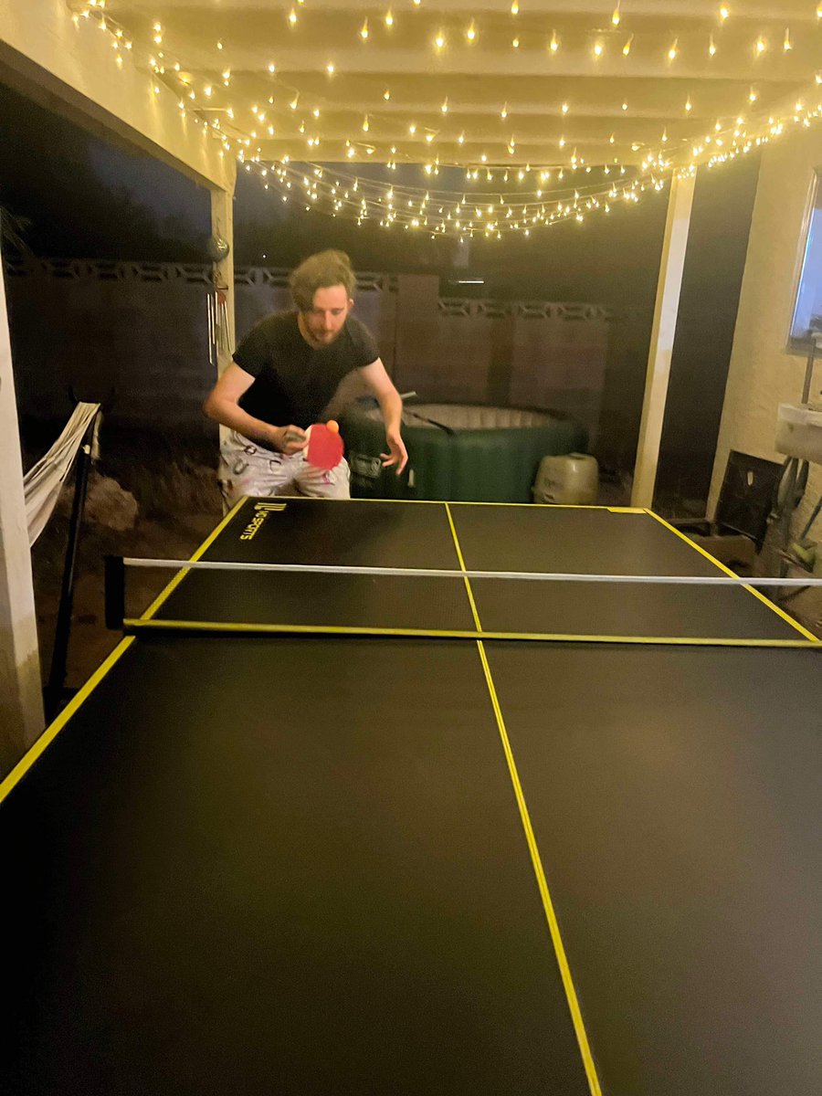 ZanTheSpam's tweet photo. Installed a ping pong table and immediately became the greatest 30 year old prodigy of all time @FiresOrigin I’m coming for you next time you visit https://t.co/NIOditVlyp