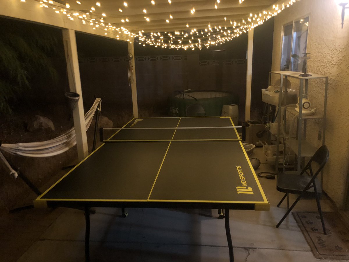 ZanTheSpam's tweet photo. Installed a ping pong table and immediately became the greatest 30 year old prodigy of all time @FiresOrigin I’m coming for you next time you visit https://t.co/NIOditVlyp