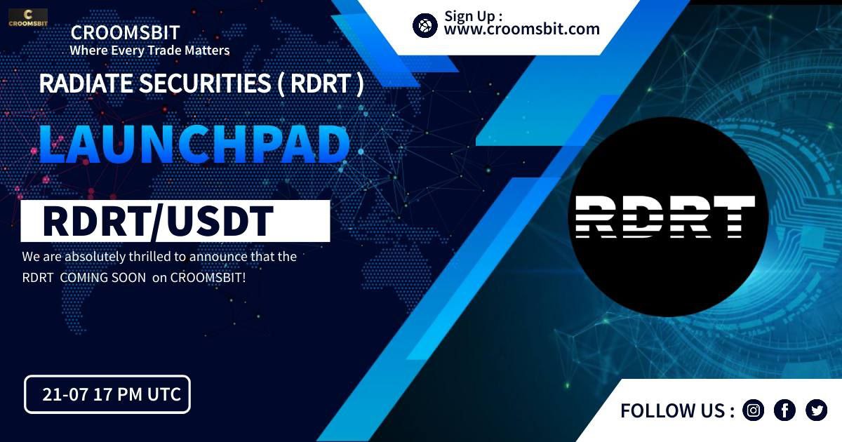 RdrtRadiate's tweet photo. 📢 Exciting News! 🚀
RDRT is listing on 5 exchanges with an IEO this July! Three exchanges have announced it on social media. Our August target: 10 more top 20 exchanges. Goal: Binance by end of 2024.
Stay tuned! 🌟
#RDRT #RADIATESECURITIES #listining #Crypto #GEM #1000xGems https://t.co/V92T4XCegY