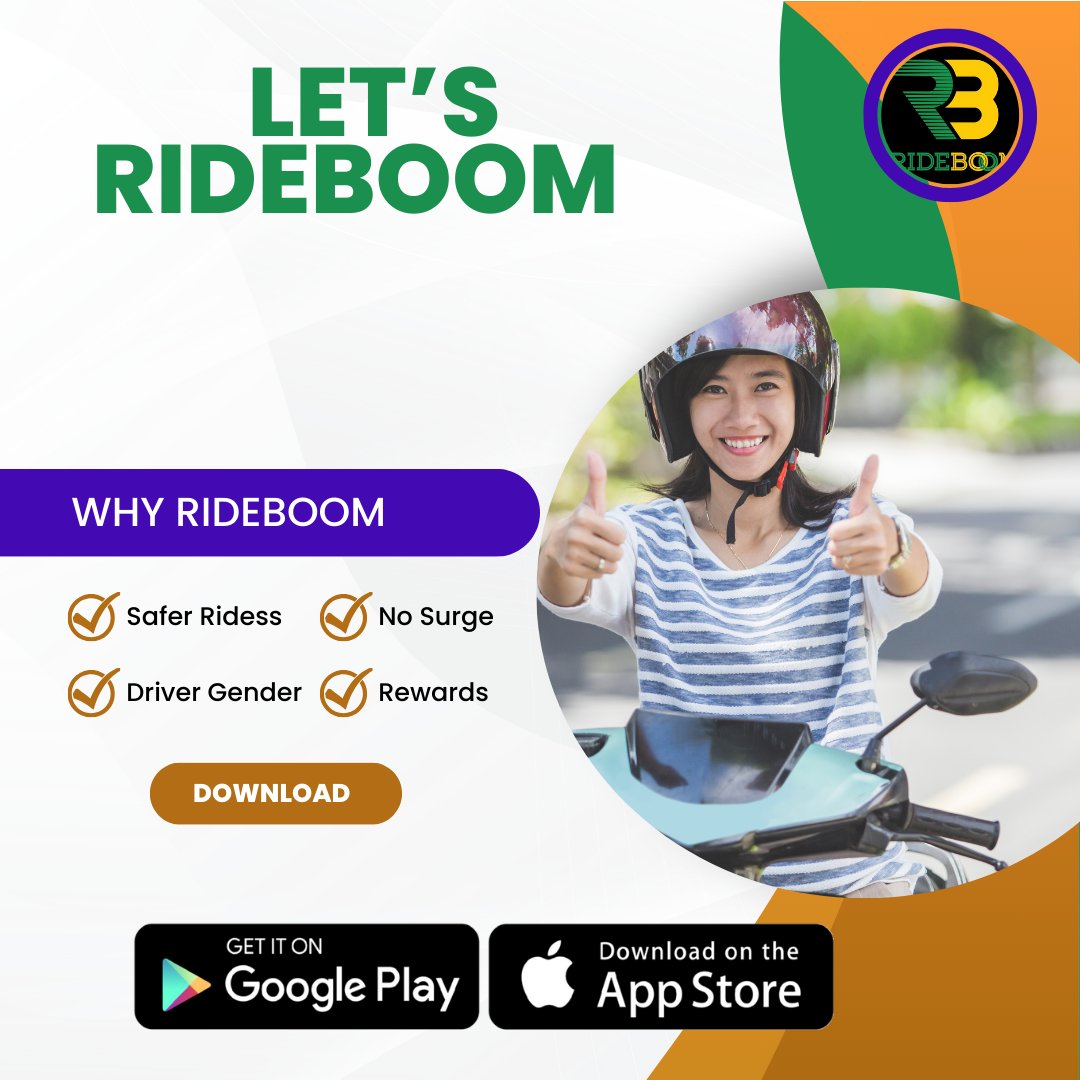 RideBoom_India's tweet photo. "Empowering women, one ride at a time! Choose your driver gender with RideBoom Women for Women option. Download the app today and ride with confidence! ๐ช๐ #RideWithConfidence #WomenForWomen #ChooseYourDriver #Empowerment #DownloadToday" https://t.co/arDmh8gCsH