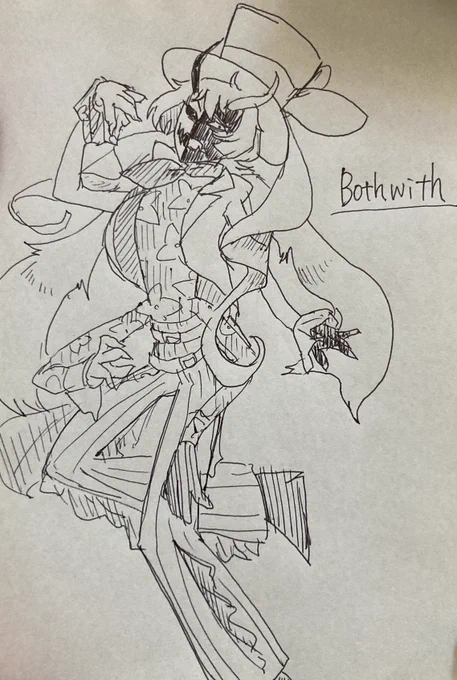リア友に師匠の絵を自慢しまくったらリア友もボフウィズ描いてくれた。なんだ?今日はいい事しかないな?うれちうれちありがとういっぱいちゅき!!!!!