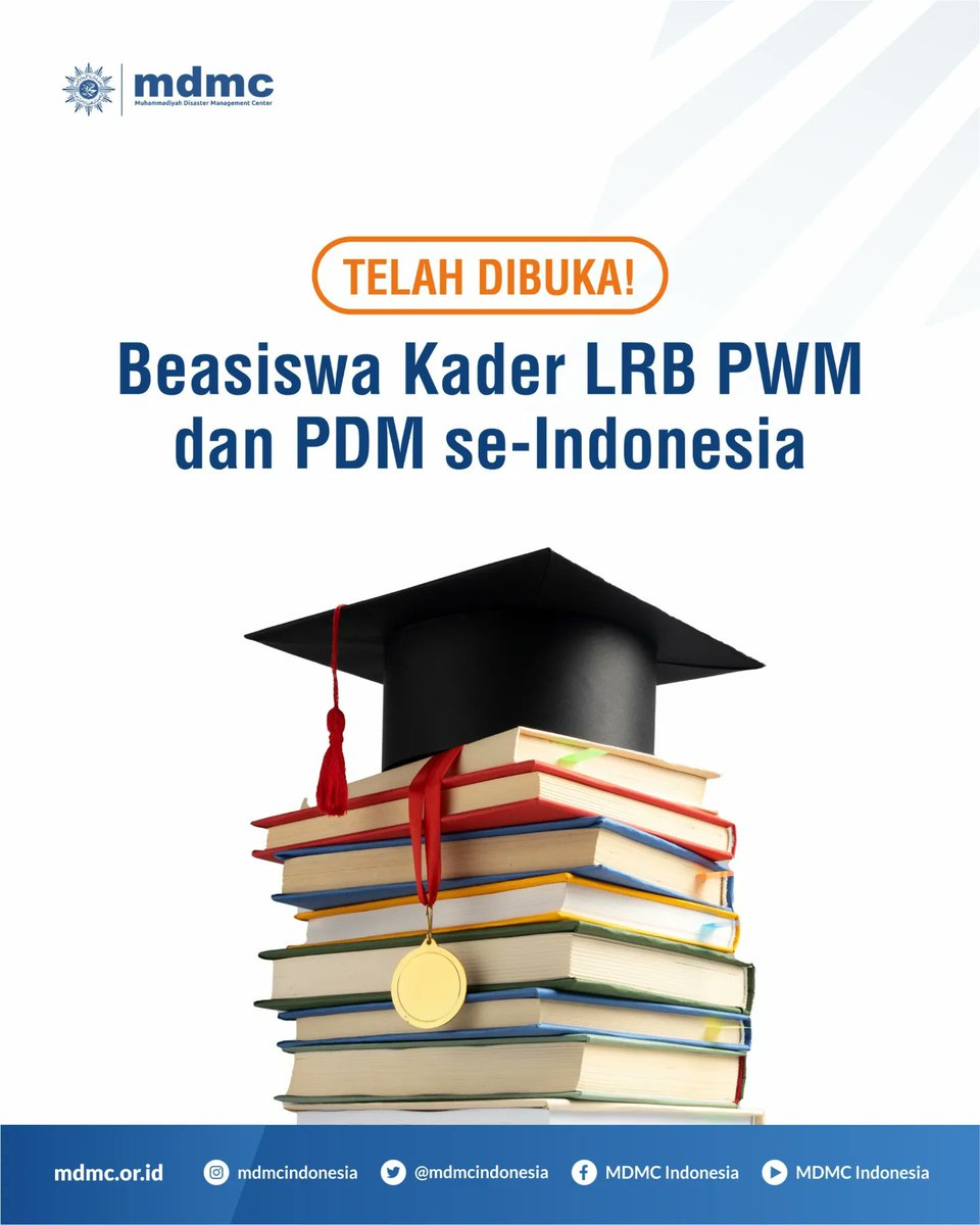 MDMCIndonesia's tweet photo. Assalamualaikum Sobat Tangguh!!

Telah dibuka penawaran Beasiswa dari Majelis Diktilitbang PP Muhammadiyah bagi seluruh kader Lembaga Resiliensi Bencana (LRB) PP Muhammadiyah yang tergabung di tingkat wilayah maupun daerah. Pendaftaran dibuka sampai tanggal 22 Juli 2024 ya✍️ https://t.co/exPeXMCxGJ