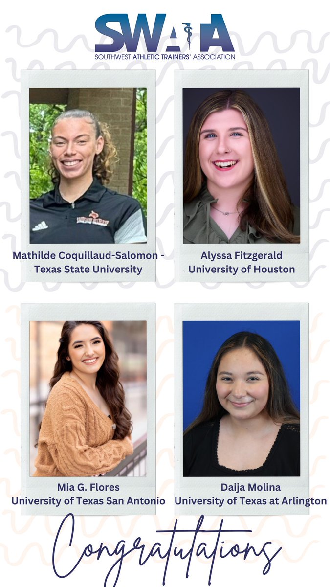 SWATAD6's tweet photo. Congratulations to our 2024 SWATA Scholarship Award Winners!!! The future is bright😎😎 #SWATA2024 #SWATA70 #greAT @SWATASenate https://t.co/CHbBlUStXN