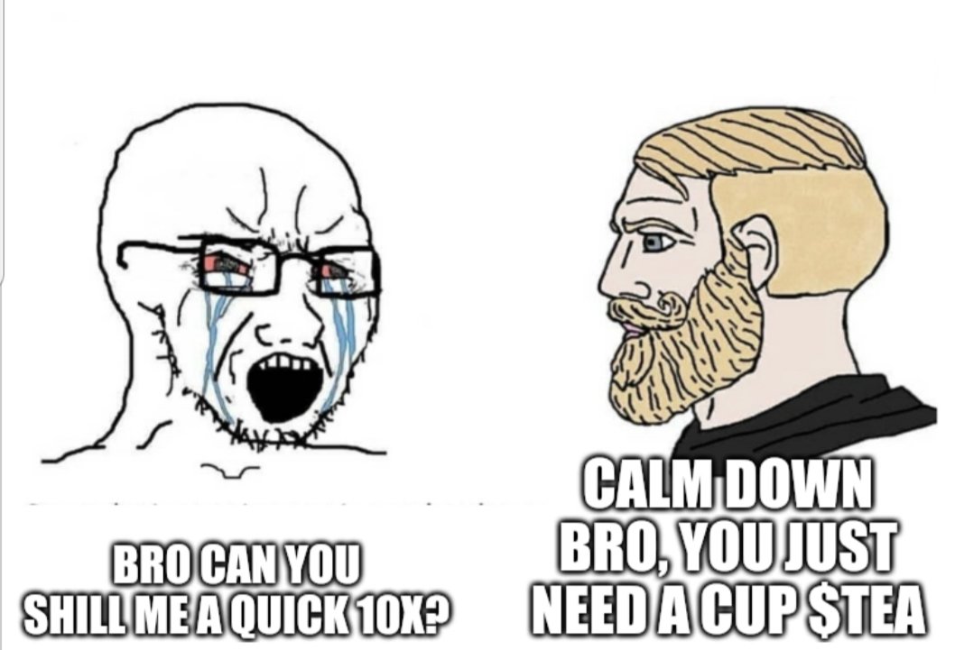 Ivanboy971's tweet photo. Calm down bro, trust $TEA

#creativi-TEA 
@TeaMemeCoin 🍵 https://t.co/C3tecQF0NA