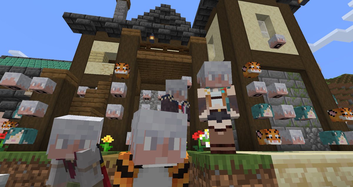 Another brilliant day on the VBlocParty SMP!! Here we are decorating our server admin's house!! #VblocParty #vtuber #envtuber #vtuberuprising