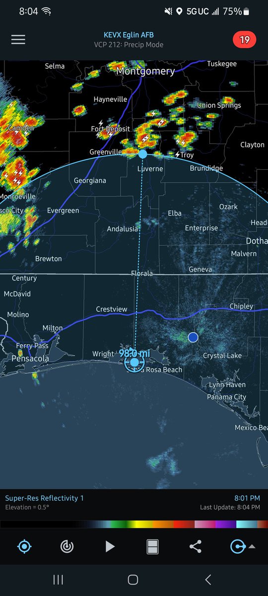 AcePilotson's tweet photo. Close to 100 miles away. #alwx #flwx https://t.co/4Sugkc4v3l