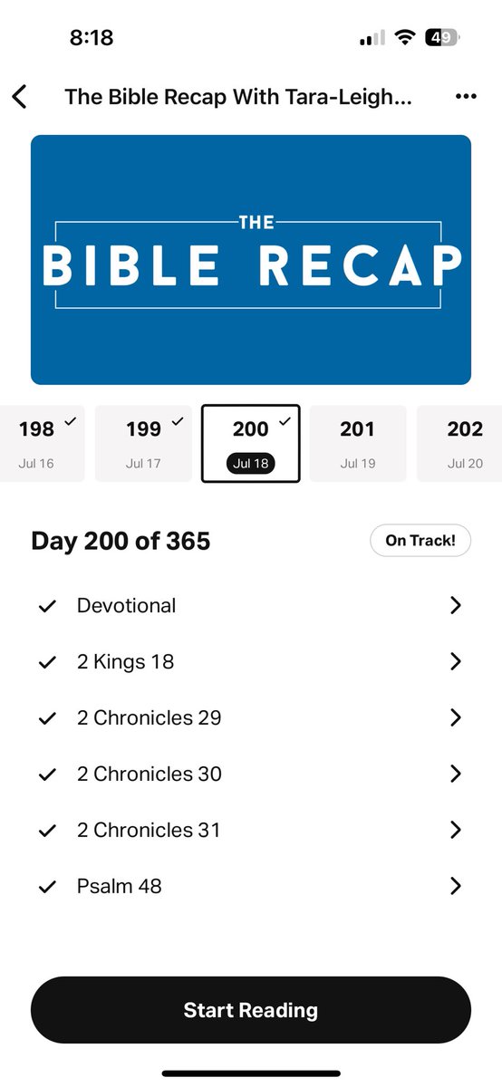 MCoachtoliver's tweet image. Day 200 ✅ #TheBibleRecap