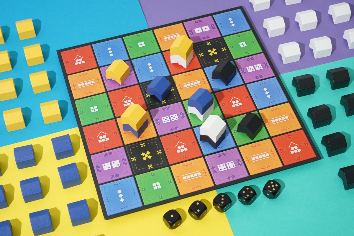 KoreaBoardgames's tweet photo. Roll dice🎲 and place your roofs on the board.
Make a row of four roofs to win.
Victory is reserved for those who can catch their luck fast!

#Koreaboardgames #boardgame #linkit4 #dicegame #pushyourluck
5m https://t.co/iZlWfOacV0