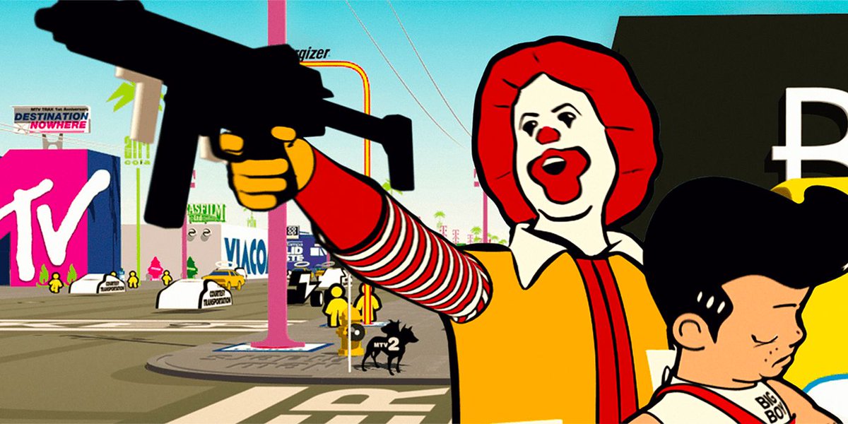 The_Short_Pod's tweet photo. 11. Ronald McDonald (Logorama)

Not the mascot you know and love, but instead the wanted criminal from this short film. A total wild card, will start many fights, everyone will hate him, but that could be enough to keep him around.

Strengths: ?
Weaknesses: ? https://t.co/Okl3AyMu5a