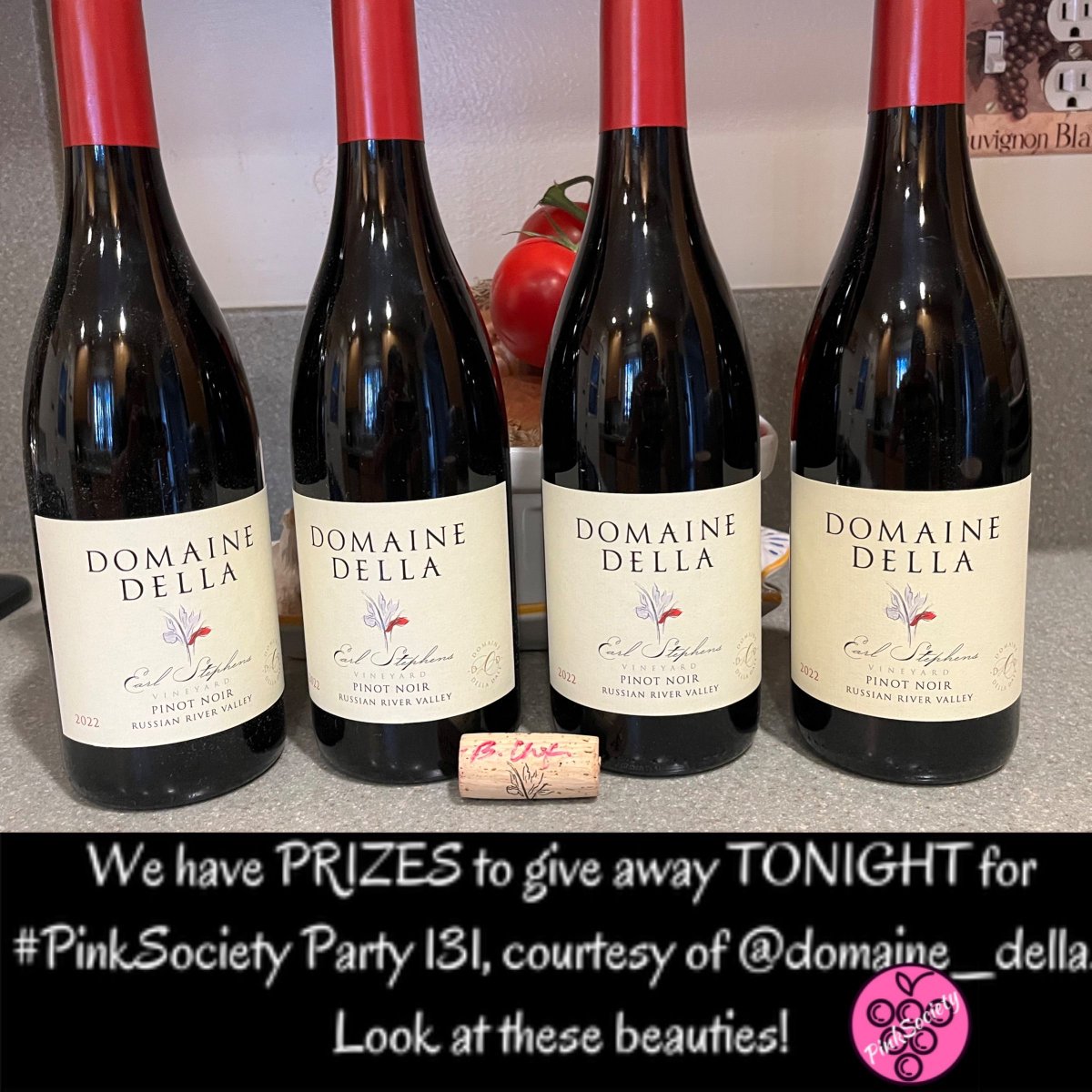 thepinksociety_'s tweet photo. We have PRIZES to give away TONIGHT for #PinkSociety Party 131, courtesy of @domaine_della
Look at these beauties! @jflorez @_drazzari @AskRobY @redwinecats @Kerryloves2trvl @myvinespot @rr_pirate @magee333 @winedivaa @wine4frida https://t.co/O5ITGSq8GQ