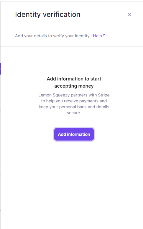 Kevin4dev's tweet photo. Verify your identity from #lemonsqueezy. 
Does it mean I have to have a Stripe account?

#SaaS #buildingpublic https://t.co/yLrNPbZJ29