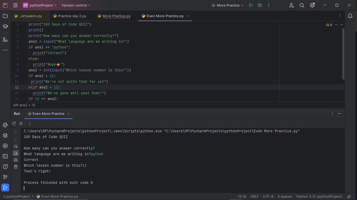 _incredibleJOSH's tweet image. Have you ever wondered how many seconds in a year? Look no further, I wrote a program to save you all that calculation! (Day 11)
Also I had my first taste of debugging (Day 12)
Day 11 &amp;amp; 12 of #Replit100DaysOfCode #100DaysOfCode.