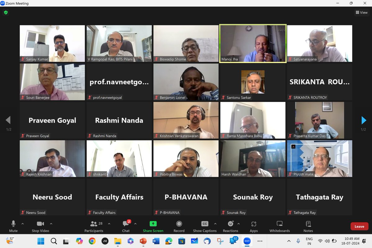 In BITS Pilani campuses, our target is to recruit 𝗹𝗲𝗮𝗱𝗶𝗻𝗴 𝗶𝗻𝗱𝘂𝘀𝘁𝗿𝘆 𝗽𝗿𝗼𝗳𝗲𝘀𝘀𝗶𝗼𝗻𝗮𝗹𝘀 as 𝗣𝗿𝗼𝗳𝗲𝘀𝘀𝗼𝗿𝘀 𝗼𝗳 𝗣𝗿𝗮𝗰𝘁𝗶𝗰𝗲 constituting at least 10% of our faculty strength. In the 𝗹𝗮𝘀𝘁 𝗼𝗻𝗲 𝘆𝗲𝗮𝗿 alone, we have recruited 𝟭𝟲 Professors