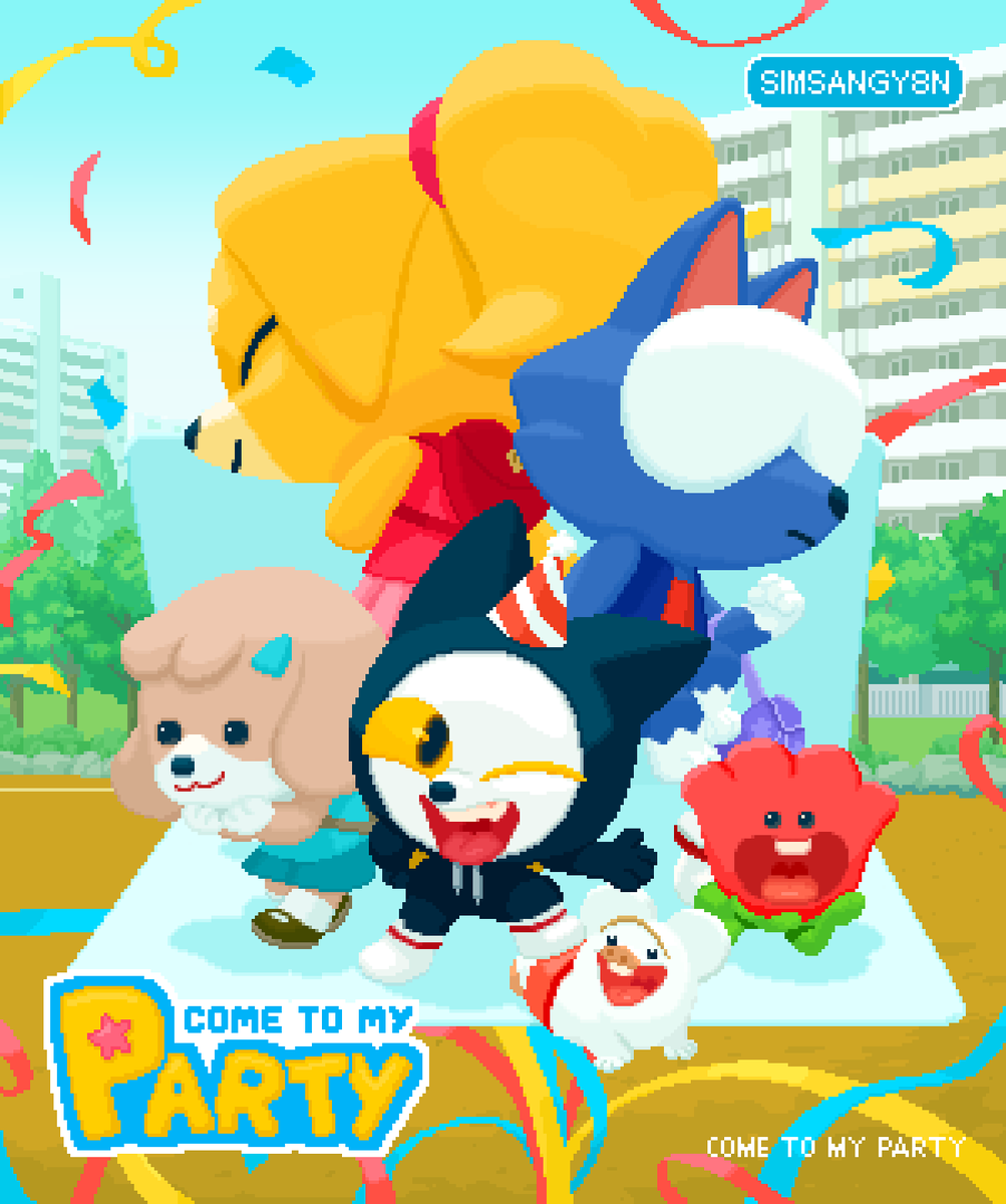 컴투마이파티 스팀 상점용 포스터 완성! 어린이 만화 같은 밝은 분위기지만 게임의 장르는 블랙코미디 비주얼 노벨.. 90년대 한국의 가정폭력, 선생님의 체벌, 빈부격차, 집단 따돌림과 같은 현실적 이야기를 담고있어요..☠️
#indiegame #인디게임 #cometomyparty