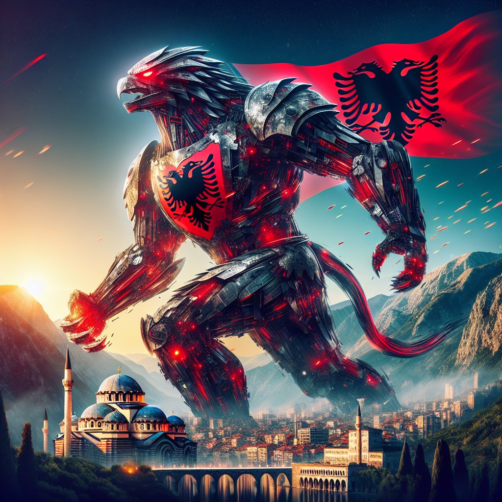 UltimusAI_com's tweet photo. When countries become epic monsters 😱
Using AI to create countries as Monsters.
#ai #aimonster #monster #aigenerated #countrymonster #albania https://t.co/5Wqoj9RVYQ