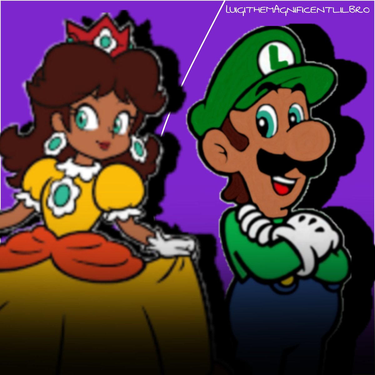JosephBazemore4's tweet photo. Luigi x Daisy (Tan Skin) https://t.co/nhB6VRdERR