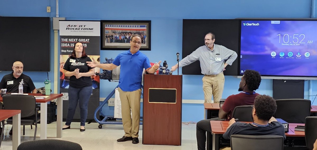 Baker_Aviation's tweet photo. Exciting day at Baker Aviation! Our students are set to soar with Aerojet Rocketdyne 🚀, blasting off into the thrilling world of aerospace. Get ready to launch your career to new heights with an A&amp;P license! #YourBestChoiceMDCPS @SuptDotres @mantilla1776 https://t.co/Rb3G2TLu5K