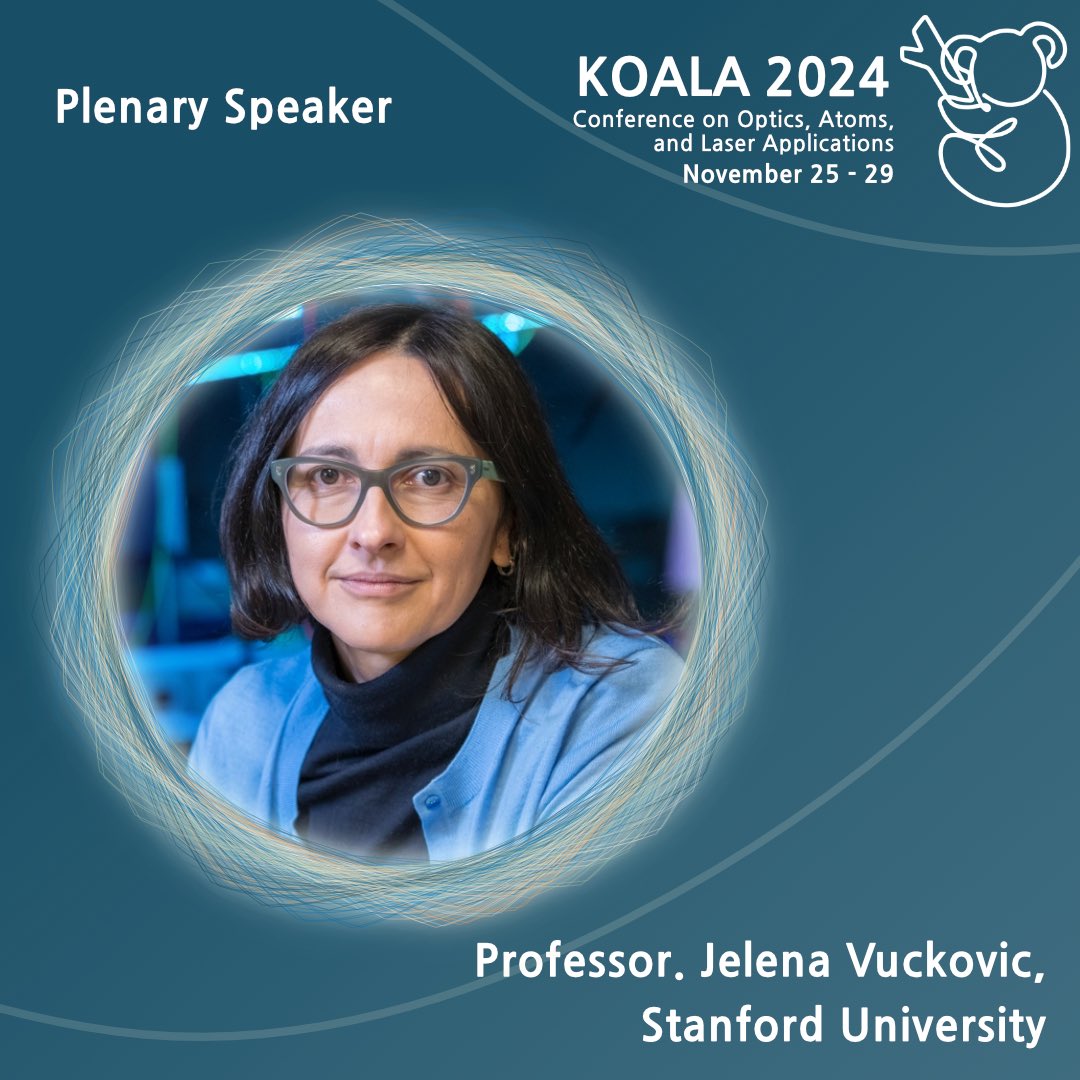 KOALA Conference 2024 (@koalaconference) on Twitter photo Happy to have Prof. Jelena Vuckovic at <a href="/Stanford/">Stanford University</a> University as one of our esteemed plenary speakers!
She will be sharing her insights as an expert in the areas of nanophonics, quantum and nonlinear optics.
Interested in being a part of our conference? : koala2024.org/participation/… Happy to have Prof. Jelena Vuckovic at <a href="/Stanford/">Stanford University</a> University as one of our esteemed plenary speakers!
She will be sharing her insights as an expert in the areas of nanophonics, quantum and nonlinear optics.
Interested in being a part of our conference? : koala2024.org/participation/…