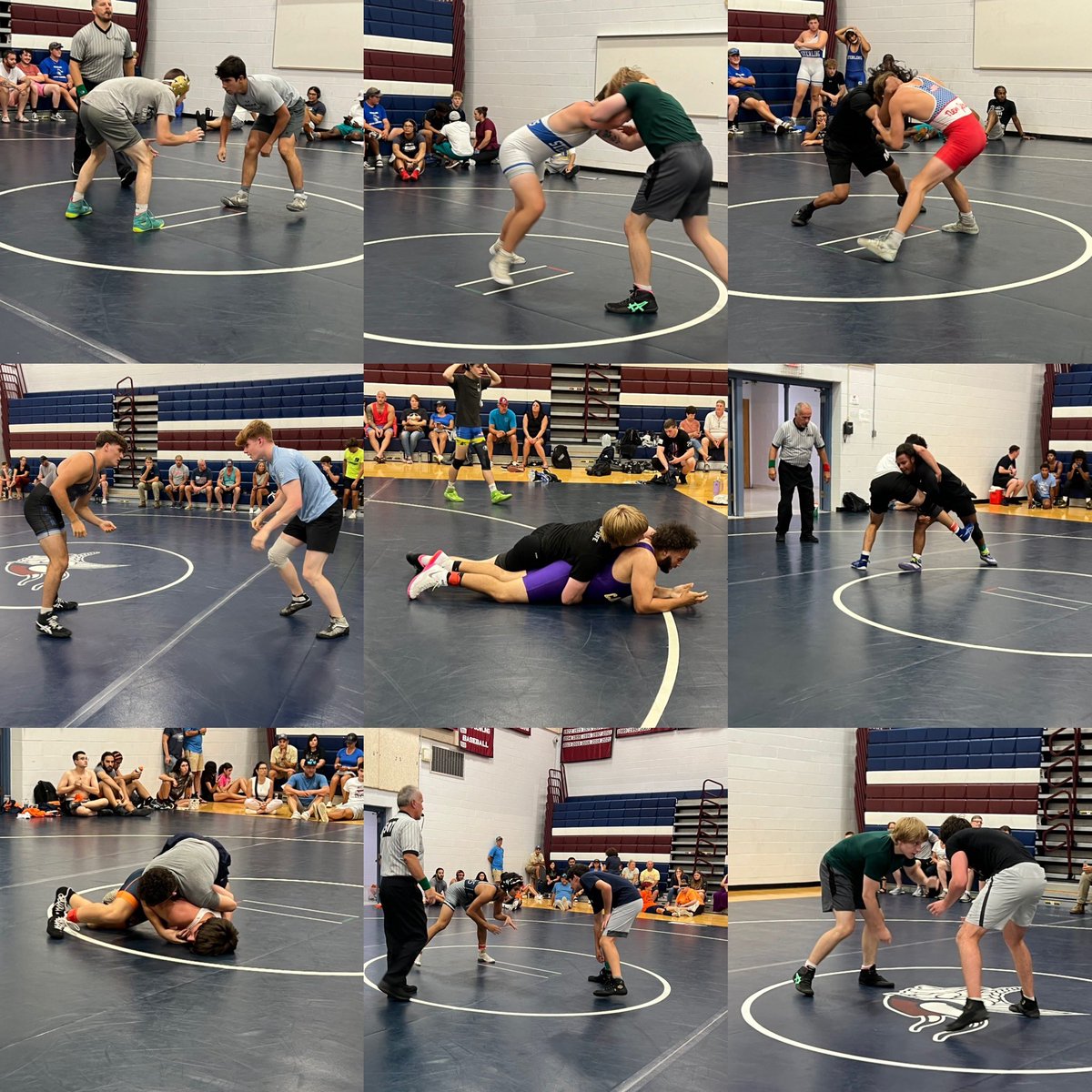 SenecaWrestling's tweet photo. Another great week of summer training - got some solid work in at @EasternWrestle summer duals - way to scrap! So proud of this crew - 20+ every night working to get better - Back at it next week - keep grinding! #homegrown #summerscrap #worknowwinlater @SenecaFamily https://t.co/JuVGMqr4OX