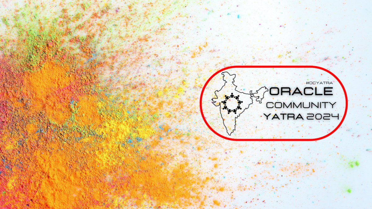 🌟 Exciting News! 🌟

Get ready for the Oracle event of the year – Oracle Community Yatra (OCYatra) 2024! Kicking off tomorrow, this incredible festival is the ultimate gathering for Oracle enthusiasts across India.

📅 Dates: Starting tomorrow!

🏙 Locations: Multiple cities