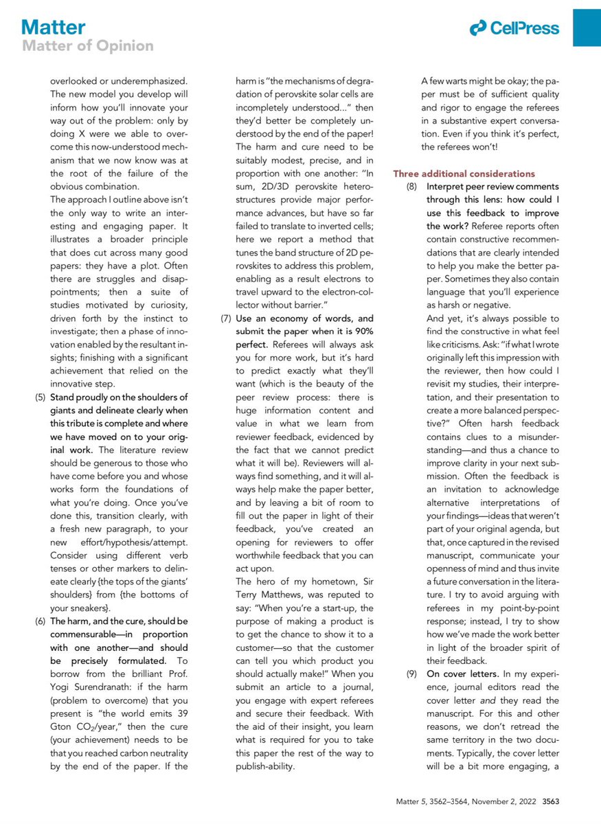 SciencNews's tweet photo. 10 tips on how we write papers @Matter_CP
#paperwriting #scientificwriting #writingtips #writing #researchtips #PhD #phchat #Academia #AcademicTwitter #MedTwitter #medx #Meded https://t.co/C30QiZUuHq