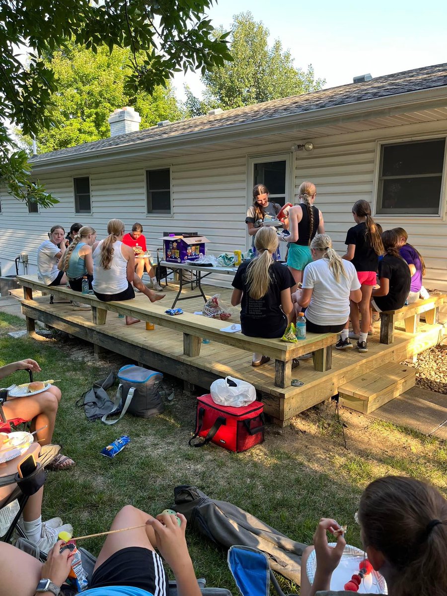 WayneLadyDevils's tweet photo. Our team finished up our last open gym for the summer last night and we celebrated with a cookout and some volleyball. A big shoutout to Coach Dorcey for hosting us!  Love the progress we made this summer and we can’t wait for next season! https://t.co/DF6fwvmUXU