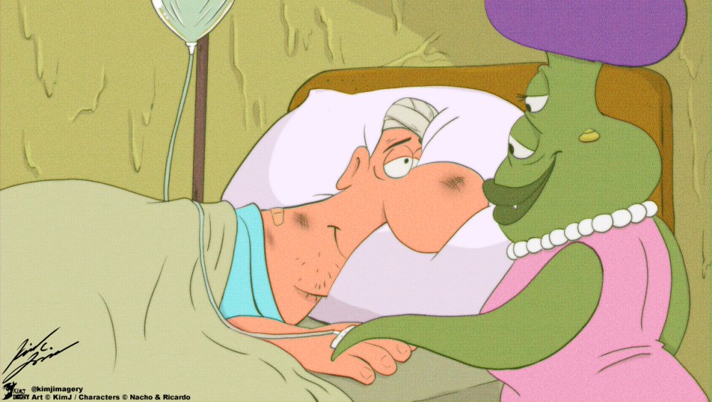 KimJImagery's tweet image. Info about this art is on the ALT (bottom left of the artwork)

Tip me for more amazing works: ko-fi.com/kimjimagery

#Goomer #conceptidea #scifi #goomercomic #comic #fanart #CLIPSTUDIOPAINT  @taverinez