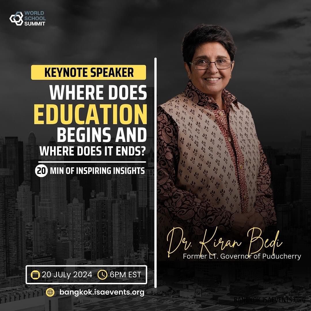 thekiranbedi's tweet photo. Good #MorningNutrition
Real purpose of Education.
#WorldSchoolSummit #Bangkok🤝 #AkshayAhuja https://t.co/ZnybsfY30a